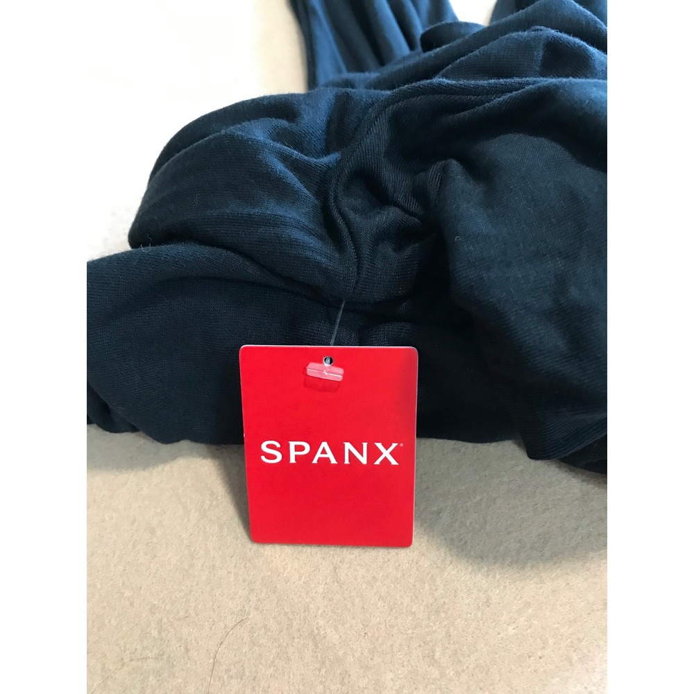 SPANX Black Turtleneck Top L NWT Modal Stretch Quiet Luxury Minimalist - Picture 6 of 9
